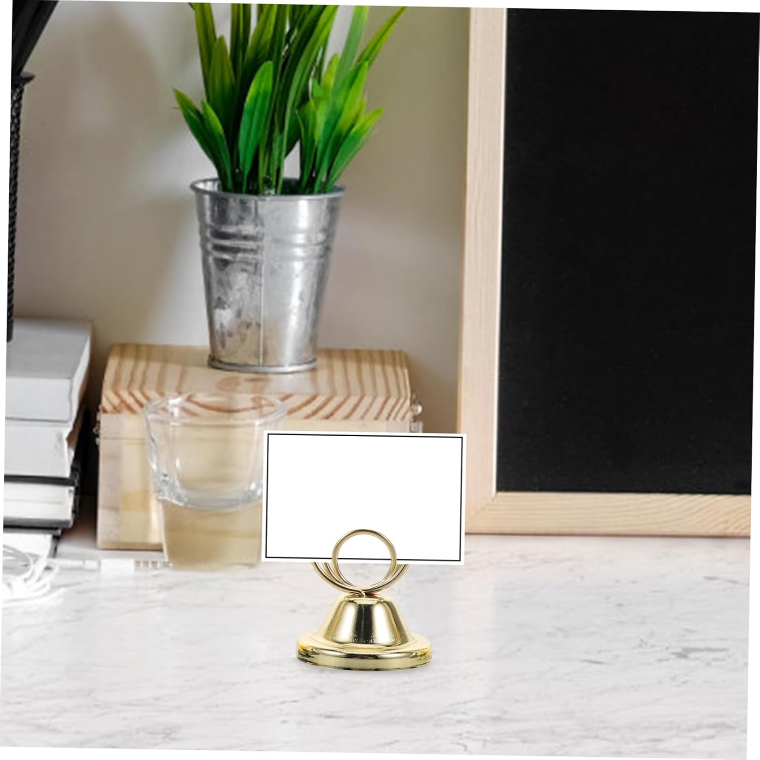 24pcs Metal Wedding Table Number Holders Place Card Holders Triple Clip Design for Reception