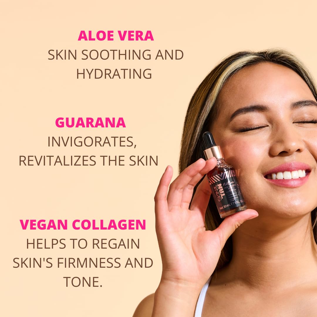 Skinny Tan Self-Tanning Face Drops, Customisable Self Tanner, Natural-Looking Fake Tan for Face - Image 4