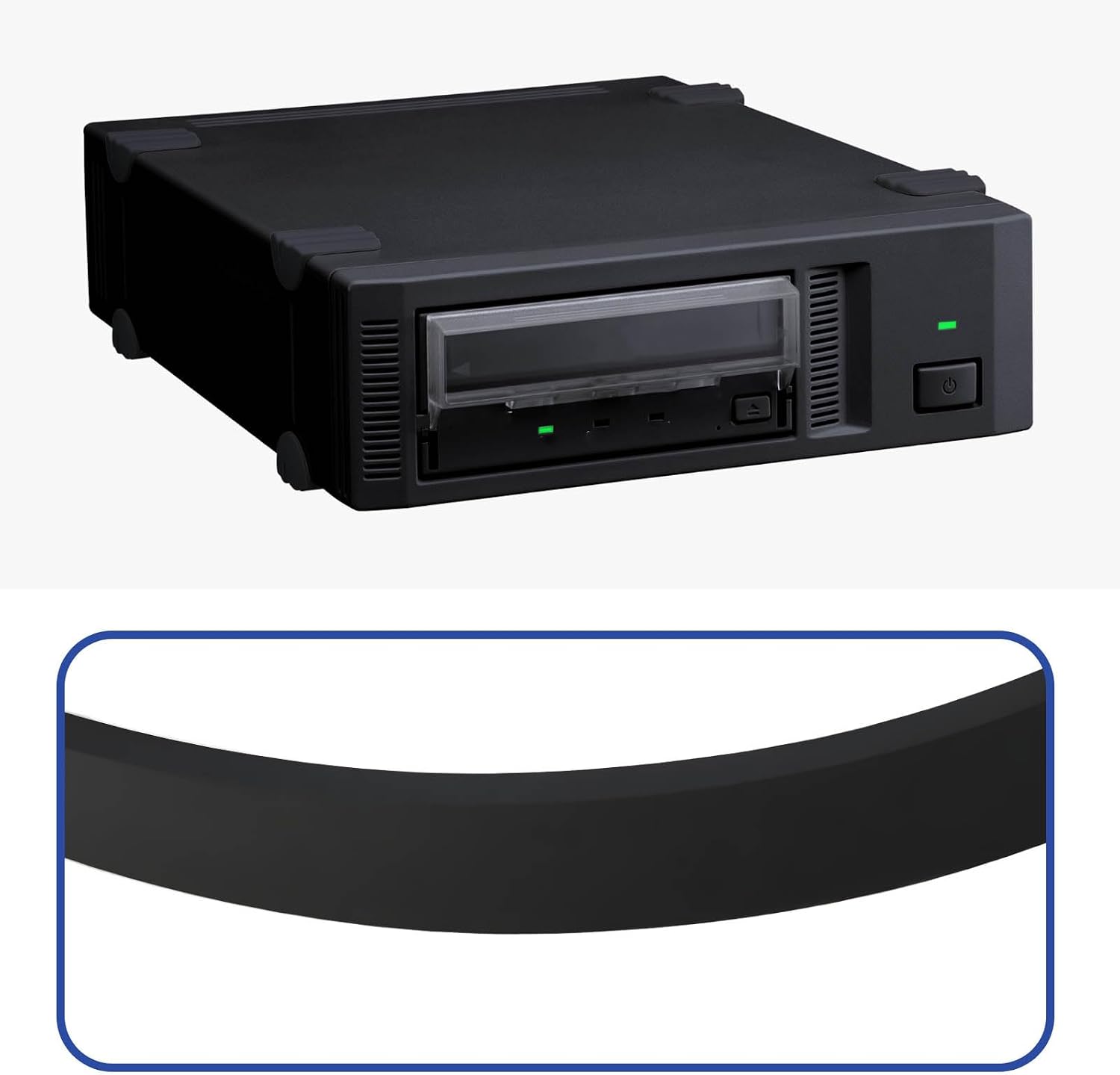 2X Cassette Deck Flat Rubber Belt 14.7"x0.200"x0.040" for VCR Tape Deck CD DVD Drive