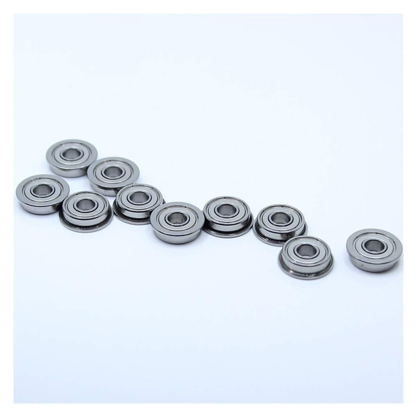 Rodamientos Sellados, WWBR F695ZZ Rodamiento de bolas con bridas ABEC-5 (10PCS) 5 * 13 4 mm F695Z Rodamientos acero cromado F695 ZZ F619/5ZZ