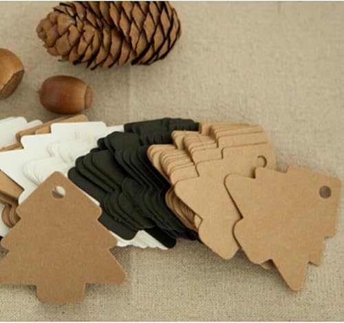 Miniatura 3 de GALPADA 100 unids DIY Kraft Etiqueta en blanco Papel Kraft Etiquetas de regalo Etiquetas de regalo Etiquetas de regalo Festival Etiqueta de embalaje