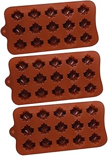 Amosfun Bolores Molde De Folha De Bordo 6 Peças Moldes De Velas Sabonete Decorativo Sabonete Moldes De Folhas De Silicone Molde De Barra De Loção Doces Bolo Molde De Chocolate