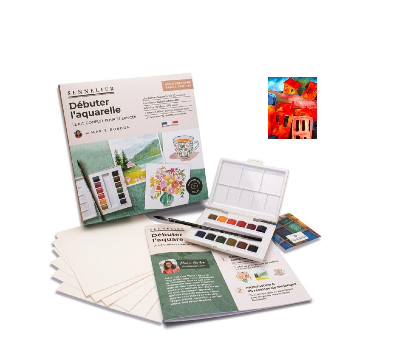 Sennelier Peinture Aquarelle - Marie Boudon set decouverte et 1 cartes