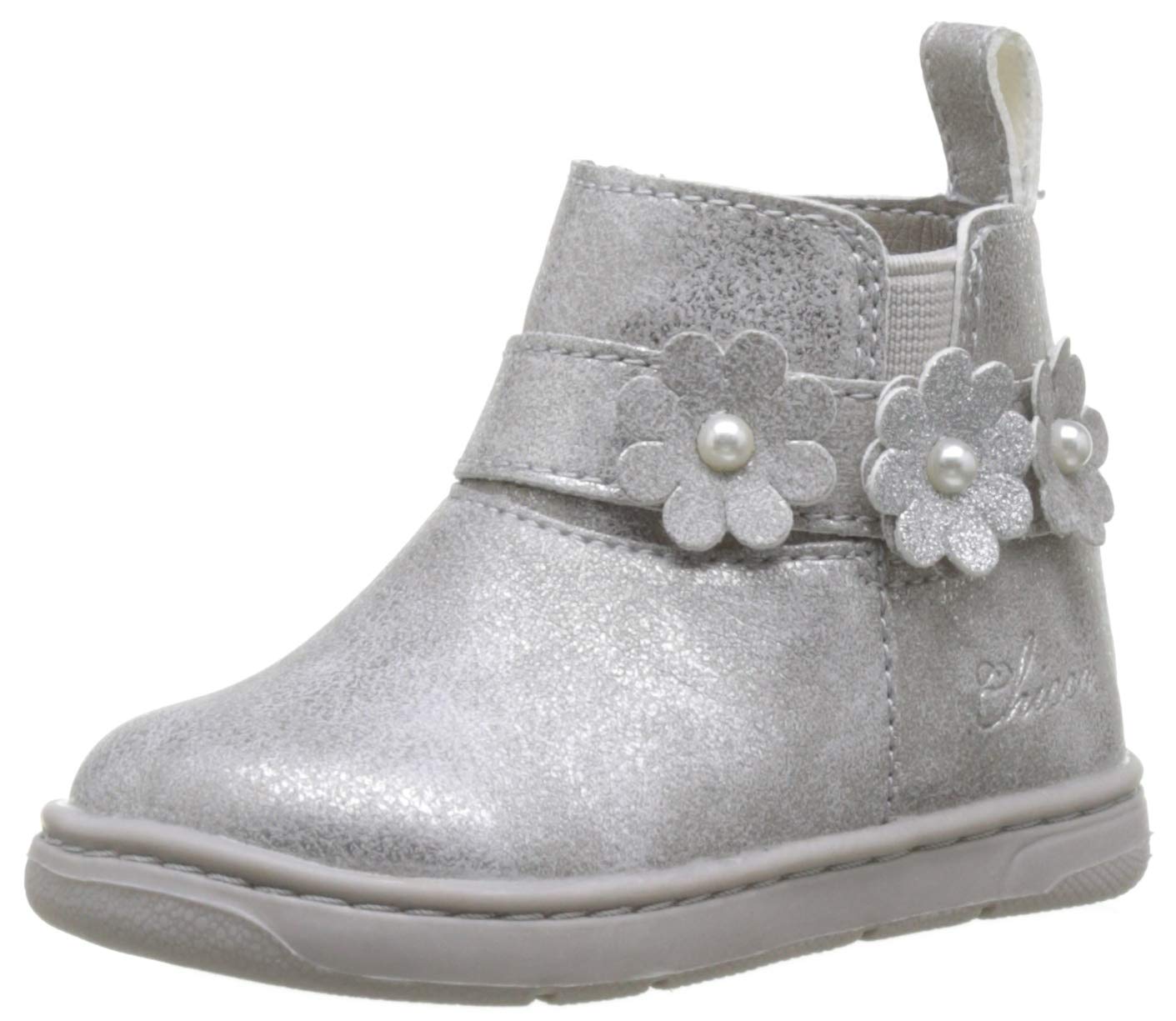 Chicco Girls Ankle Boots with Side Zip Boots, Gray, 6 UK Child