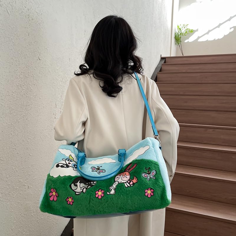 Y2K Fashion Handbag for Women, Crossbody Bag Aesthetic Grunge Shoulder Handbags Coquette Cutecore Sling Purse Kawaii (green)2