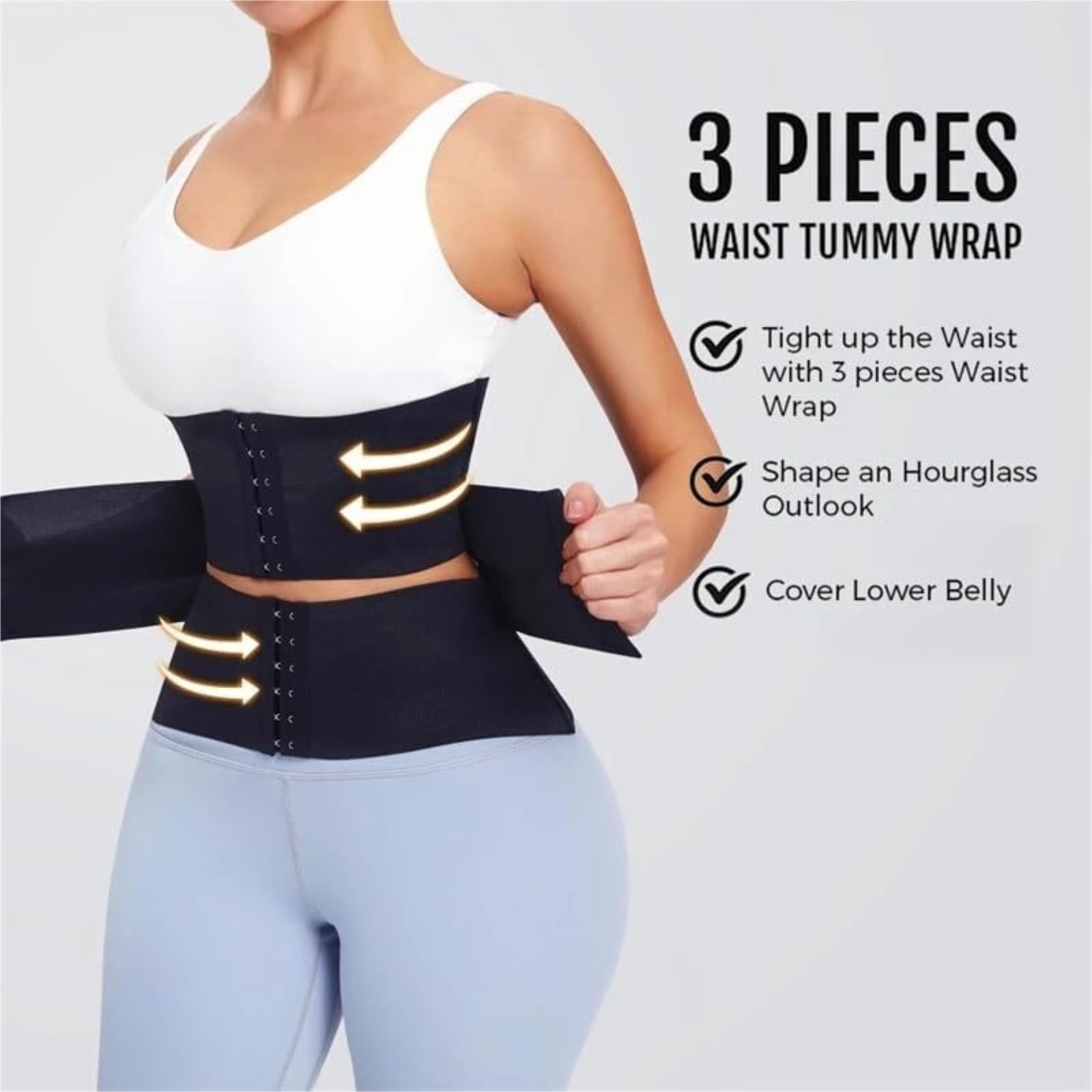 Faja Lumbar Faja Moldeadora De Cuerpo, Cinturón Adelgazante, Ropa Interior Correctora De Abdomen, Faja Moldeadora De Cintura, Faja Moldeadora Cinturón Apoyo Lumbar(Beige,M)