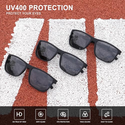 Classic Square Sunglasses for Men and Women Lightweight Polarized Driving Sun Glasses with UV Protection - Image 5
