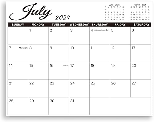 SKYDUE Calendario magnético para refrigerador, 10 x 8 pulgadas, calendario de refrigerador 2023-2024 de agosto de 2023 a diciembre de 2024,