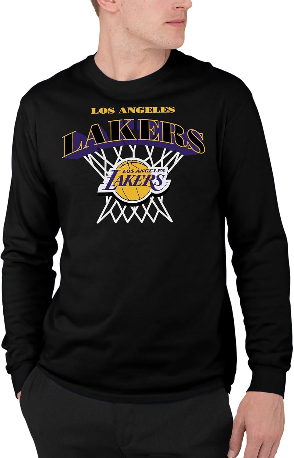Junk Food x NBA - Nothing But Net - Officially Licensed Adult Long Sleeve T-Shirt for Men & Women