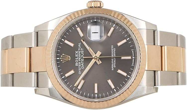 Pre-loved Black Dial Two-Tone Datejust 126231 36mm, Black