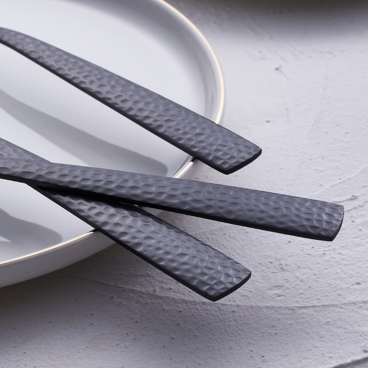 Matte Black Dinner Fork Set of 6 — Amazon image 4