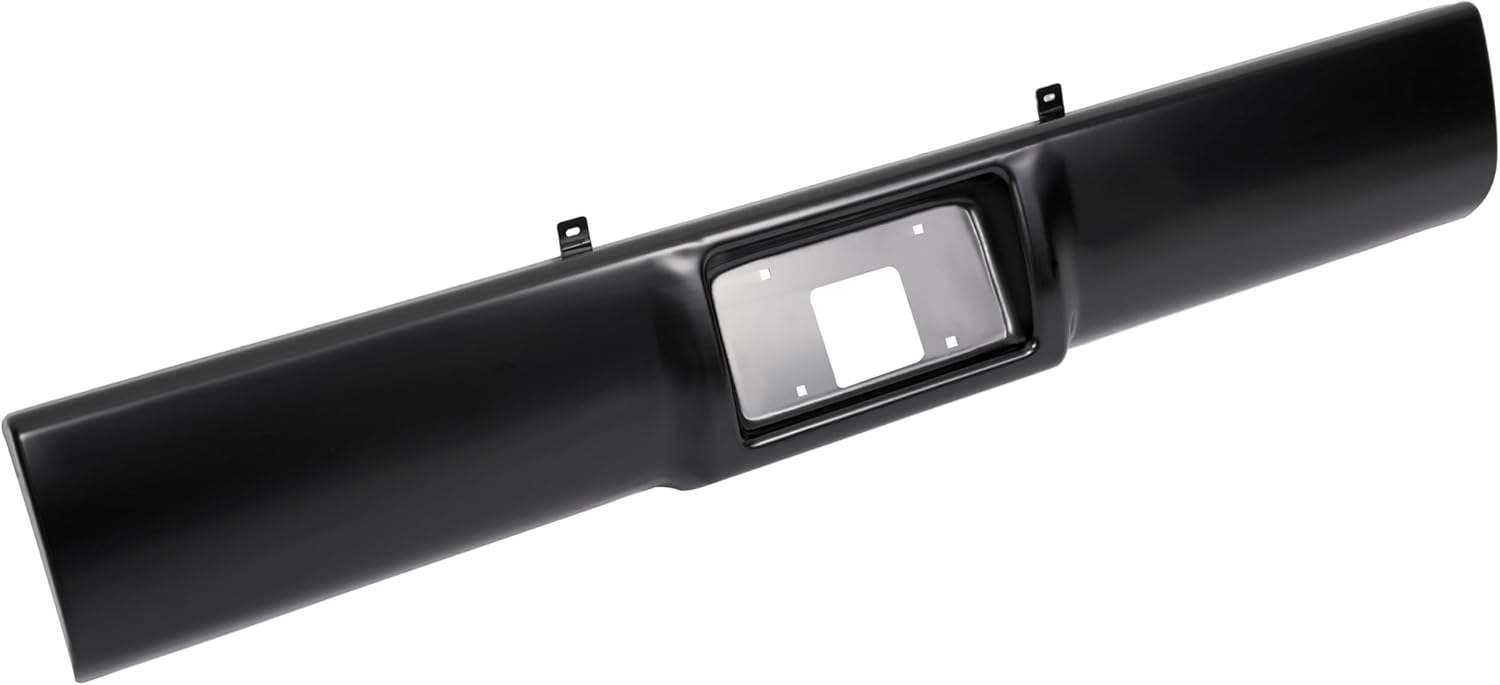 ALMULOO Roll Pan Compatible with 1992-1999 Chevy Chevrolet Suburban Tahoe Blazer C1500 C2500 K1500 K2500 GMC Yukon Steel Electrophoresis Black W/LED License Light