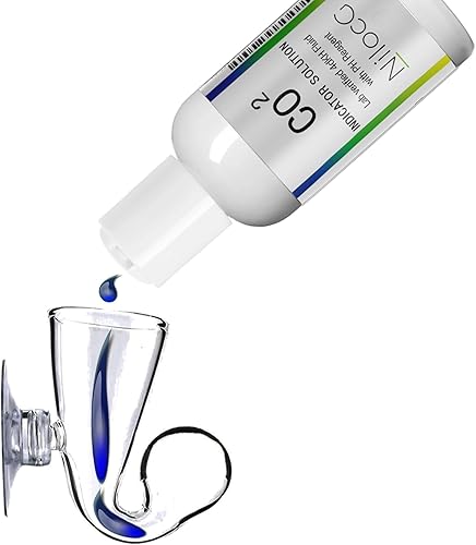 Miniatura 5 de Comprobador de gotas de CO2 de vidrio – Kit de monitor de CO2 para tanque de acuario – Funcional y fiable – Comprobador de gotas transparente,