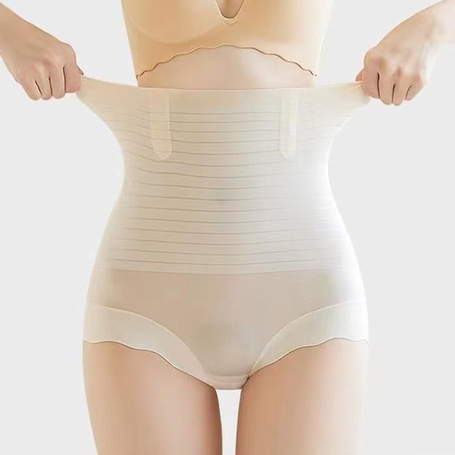 Thong Shapewear Tummy Control Underwear for Women High Waisted Simplicity Body Shaper Stomach Girdle Panties