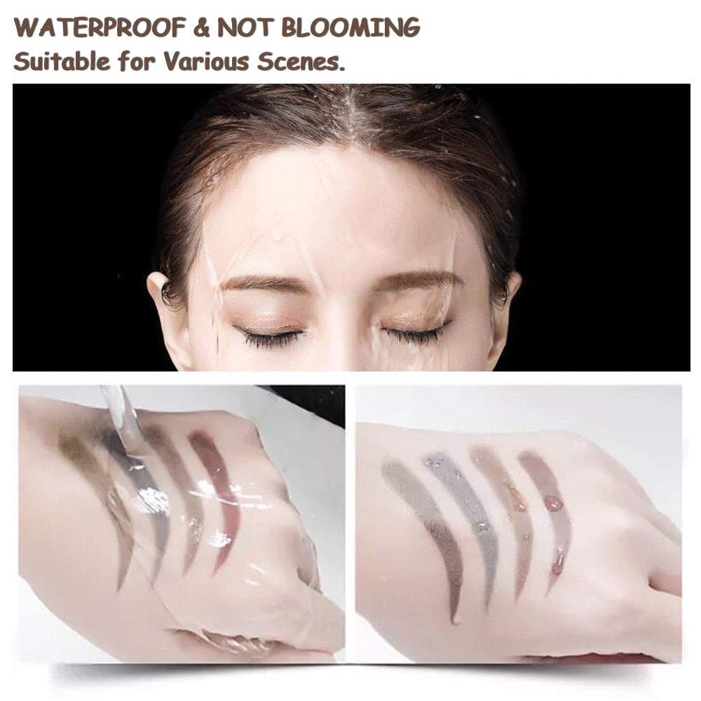 Eyebrow Pencil, Microblading Eyebrow Pen, Tattoo Eyebrow With Precision Applicator Long Lasting, Waterproof, Smudge Proof For Fuller Natural Looking Brows -4 Colors 4 Pcs