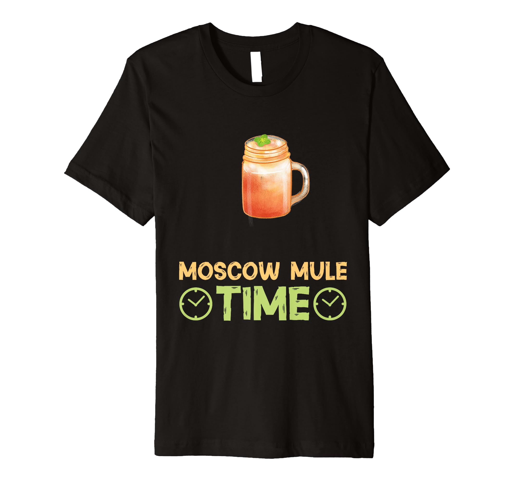 Moscow Mule Time Unwind And Sip Cocktail Drinks Premium T-Shirt
