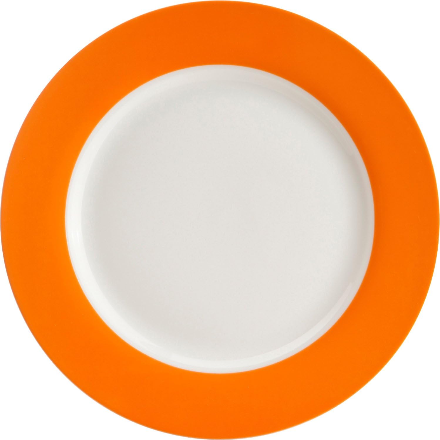 2-pk dinner plates orange
