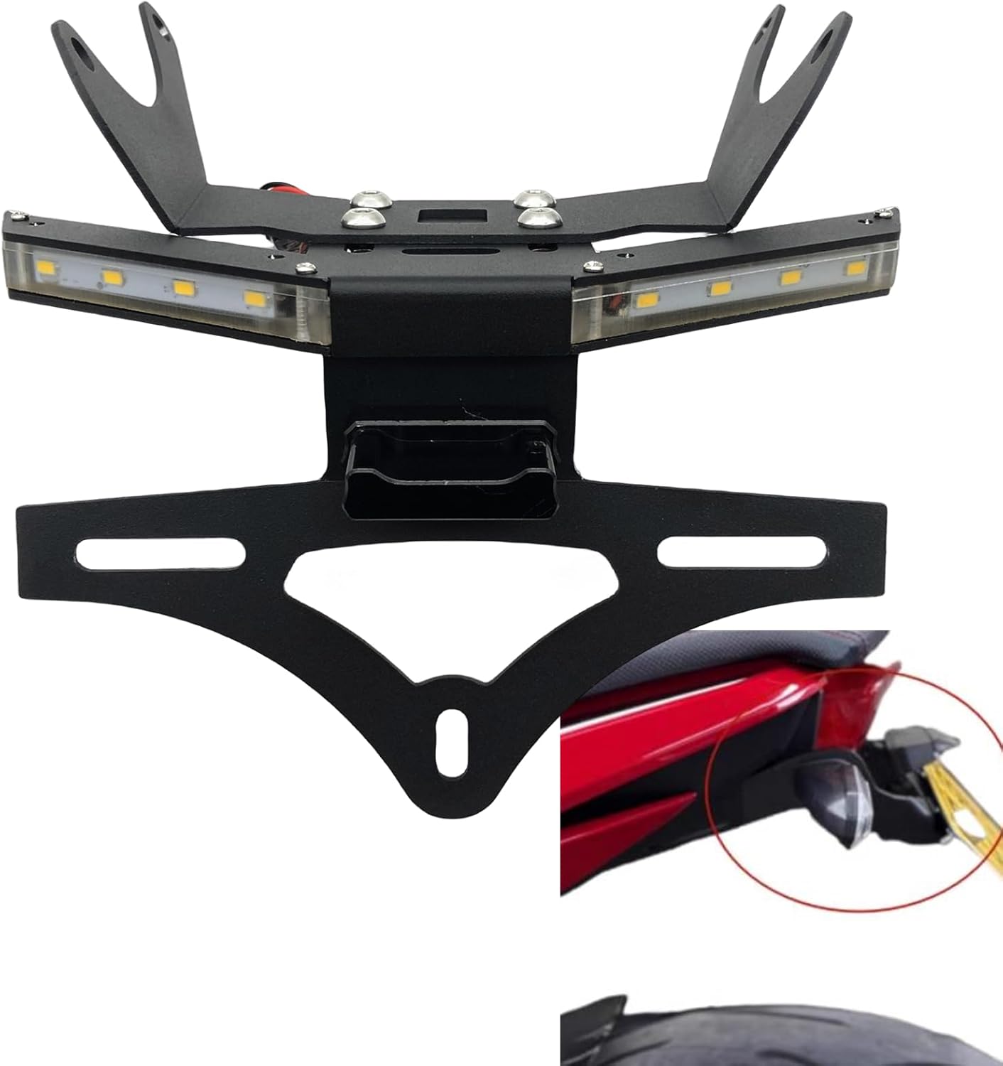 Motorcycle License Plate Holder Bracket for Honda CB650R CBR650R 2021-2025