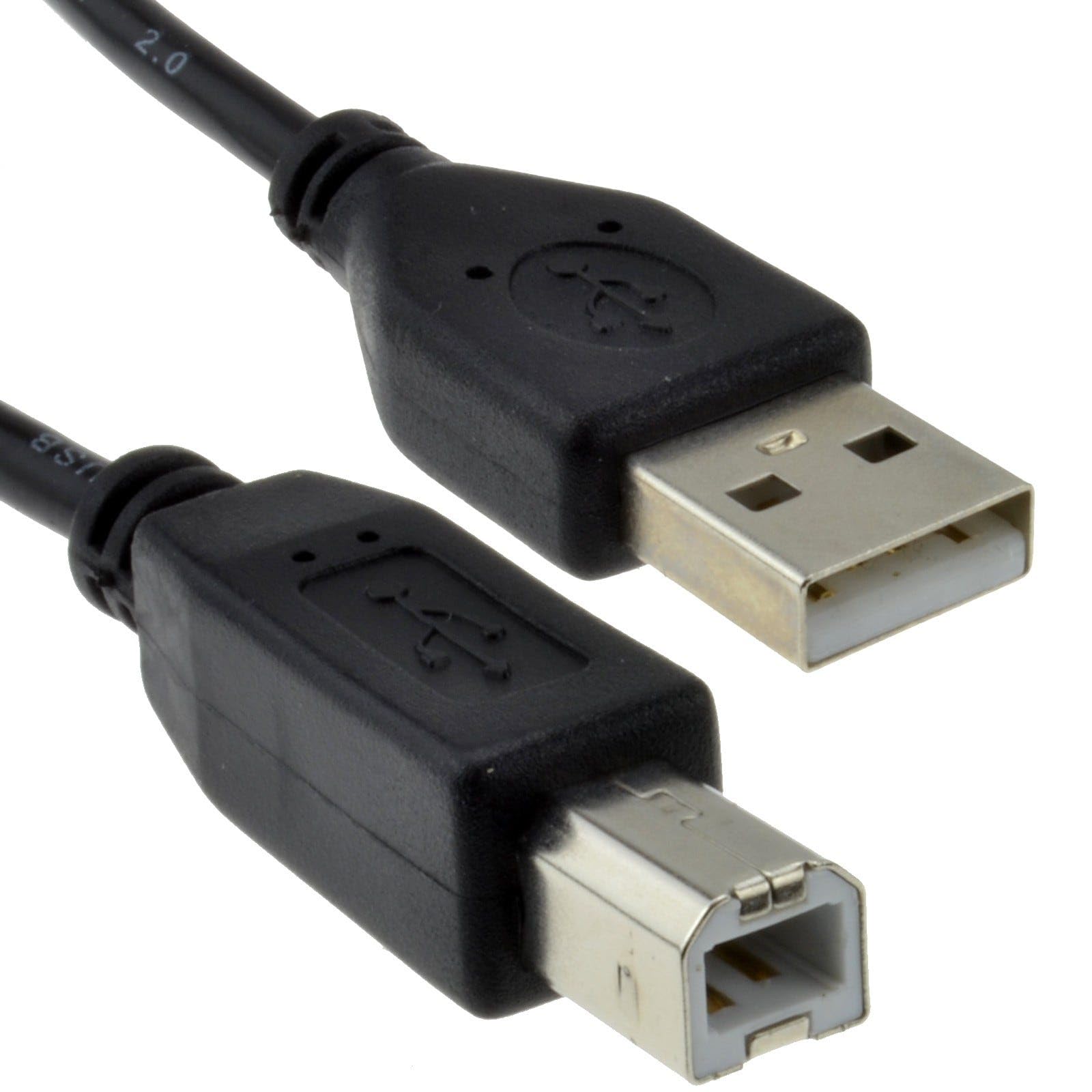 kenable USB 2,0 24AWG Hoch Geschwindigkeit Kabel Drucker Anschlusskabel A Zum B Schwarz 0,5 m 50 cm [0.5 Meter/0,5m]
