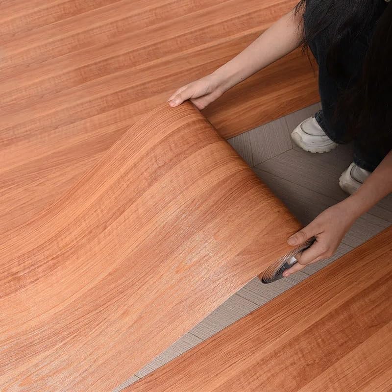 Suelo Vinilo Autoadhesivo,Suelo Vinilico Rollo de 40 cm de material de grano de madera autoadhesivo for pared, adhesivo for suelo, decoración de pared de fondo for dormitorio, cocina, impermeable(A,40