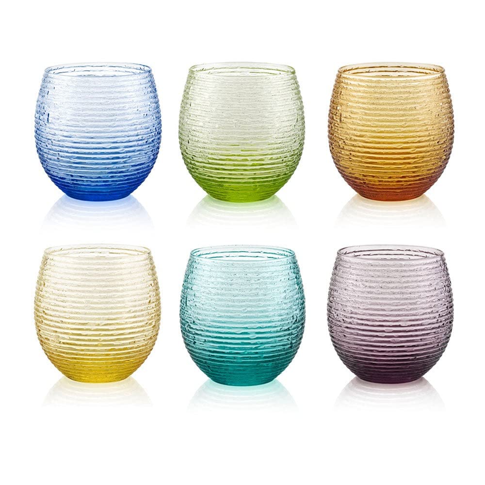 IVV Multicolor Lot de 6 verres à eau