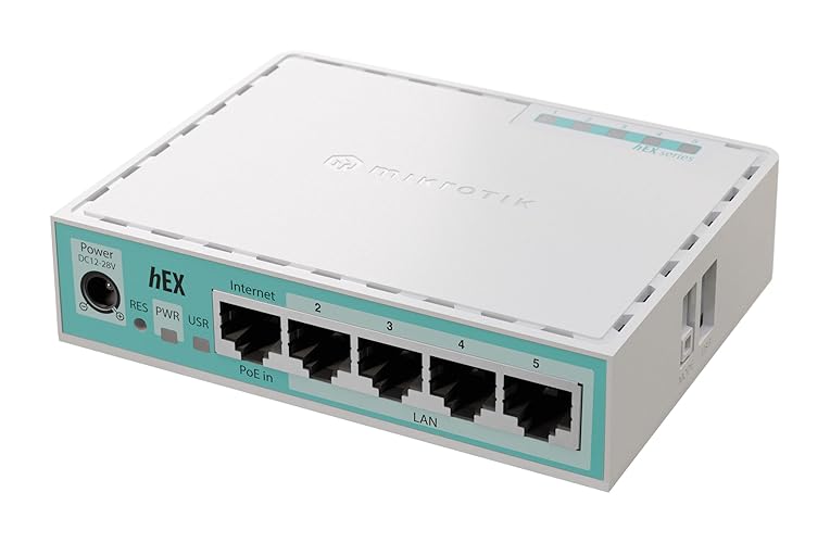 Mikrotik - hEX 5 Puertos Gigabit 512Mb RAM Router (E50UG),*