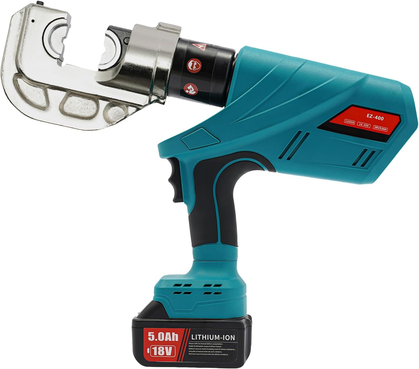 Electric Hydraulic Plier Rechargeable Battery Powered Crimping Tool 18V 10-400m㎡,Used For Crimping Various Cables, Wires And Steel Ropes