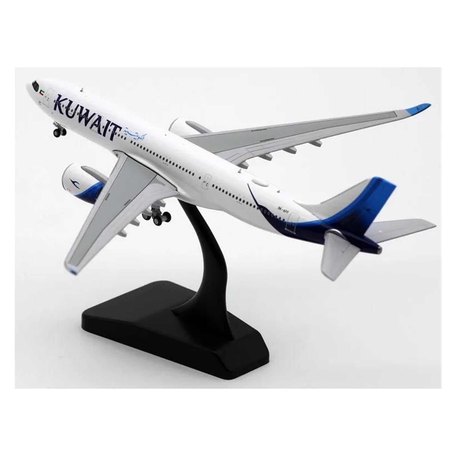 Avión a Escala 1:400 para Kuwait Airways A330-800 Modelo de avión Modelo de avión de aleación fundida Modelo Terminado Adornos Adecuado para exhibición