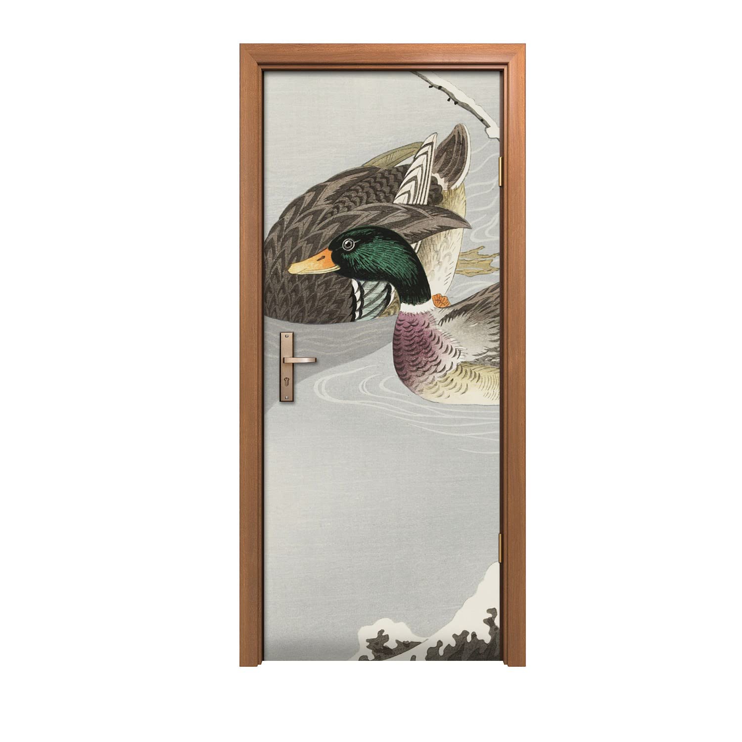 Autocollant de porte 80x200cm pour rompre la monotonie d'une pièce blanche