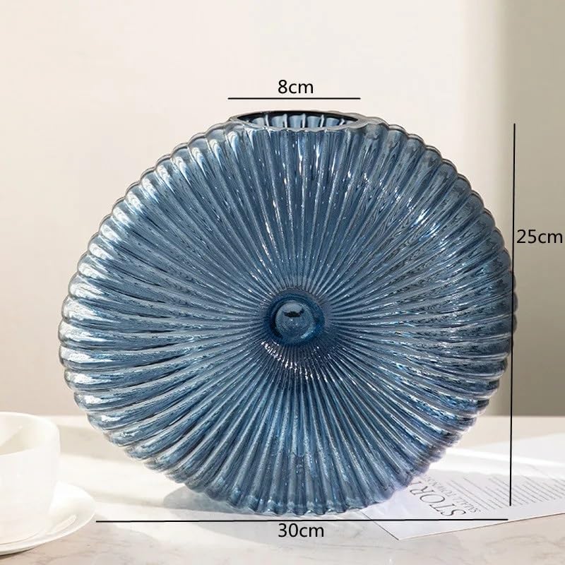 Vase hydroponique ovale fileté JFDBGU petit modèle pour table
