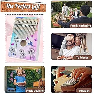 Hearda Kalimba 17 clés Instrument de Musique, Portable Pouce Piano Africain Marimba Kalimba Cadeau Kit avec Accordeur… - Les Beatles, Paul McCartney, John Lennon, RIngo Starr, George Harrison Hearda Kalimba 17 clés Instrument de Musique, Portable Pouce Piano Africain Marimba Kalimba Cadeau Kit avec Accordeur… – Image 7