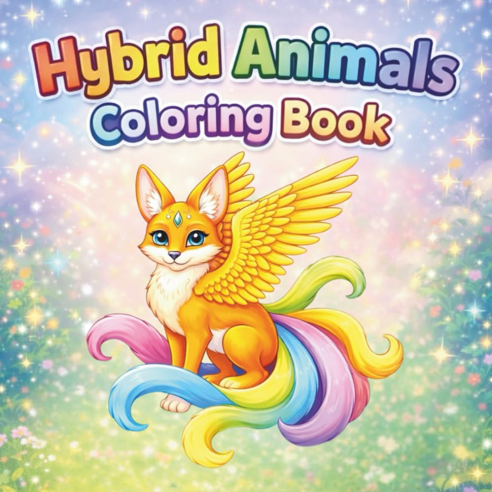 Hybrid Animals Coloring Book: create and Color Unique Fantasy Creatures — Fun, Relaxing & Imaginative Designs for All Ages
