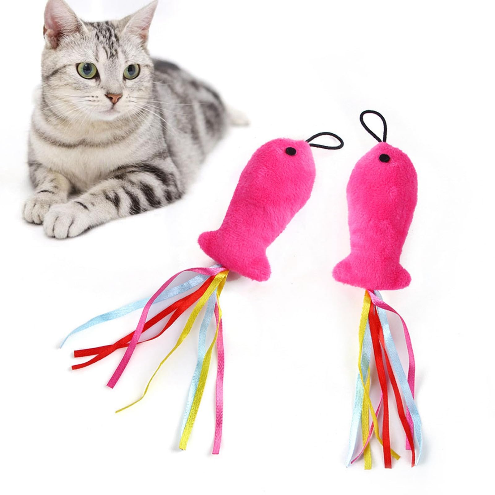 Border : Manga Pet Cat Toy Replacement Head Teasing Stick Toy Fishing Rod Replacement Head VrS733 (19x4x4cm)
