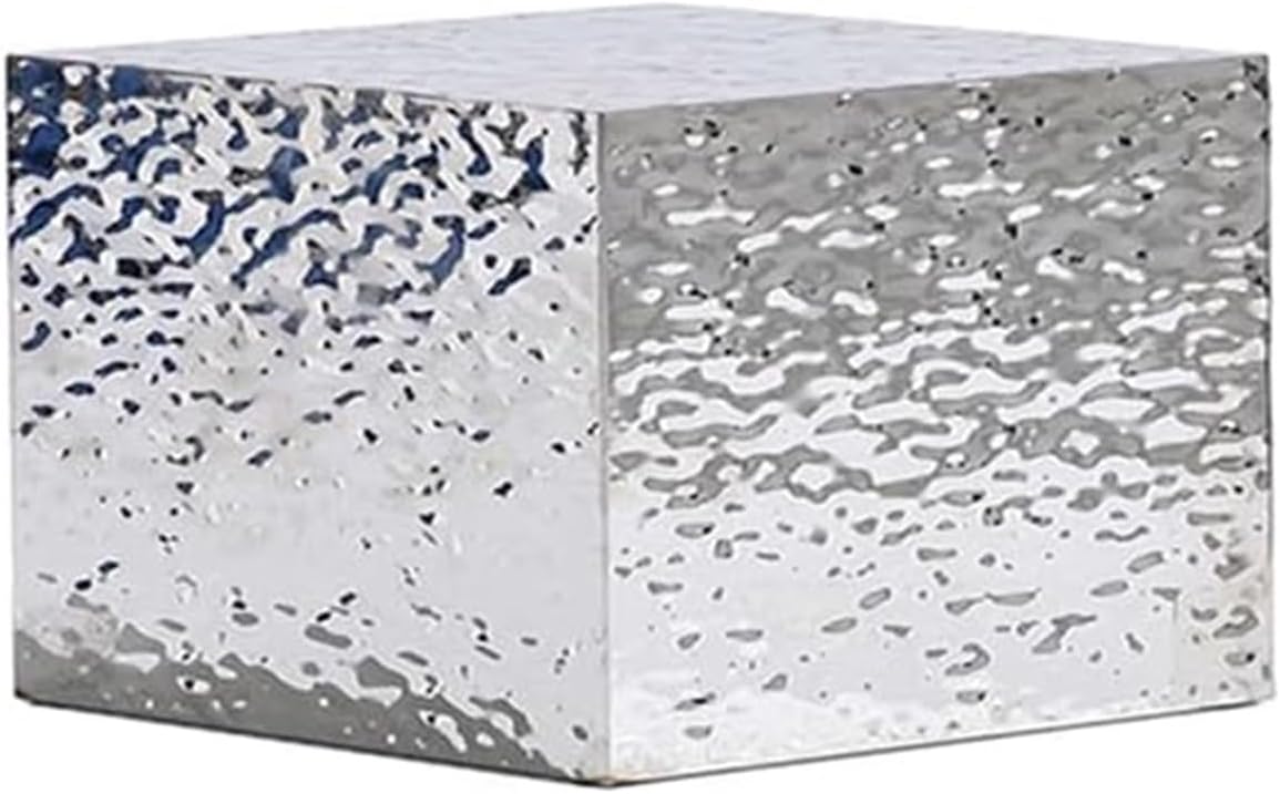 Stainless Steel Rectangle Pedestal Stands for Party & Events, Display Riser Column Plinth Pillars, Dessert Table Decor for Home, Wedding, Birthday, Art (Silver, 50x50x100cm)