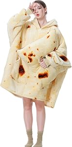 Aemicion Wearable Blanket for Adults,Oversized Burrito Blanket Hoodie