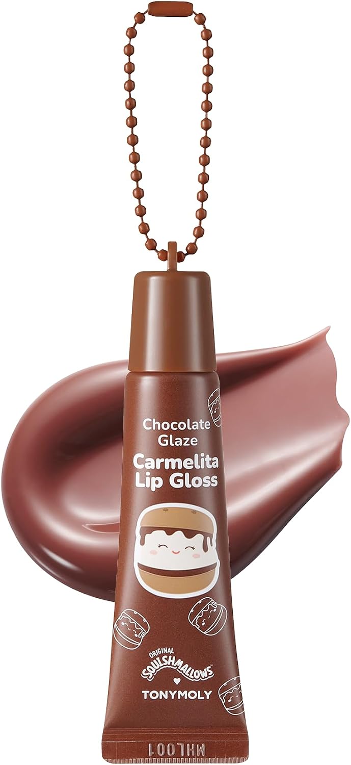 TONYMOLY x Squishmallows Carmelita Chocolate Tinted Lip Balm Keychain