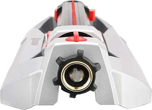 Miniatura 7 de Eden 94095 Rociador turbo oscilante resistente, cubre hasta 4,000 pies cuadrados, 18 boquillas de precisión, base de aluminio pesada, rango