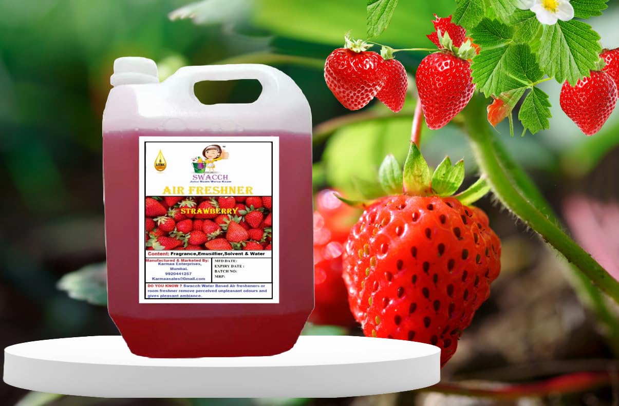 swacch Air Freshner For Home, Hotels I Work Space & Office I Long Lasting I Ready to use I Water Based I 5 Litre Strawberry-image-25