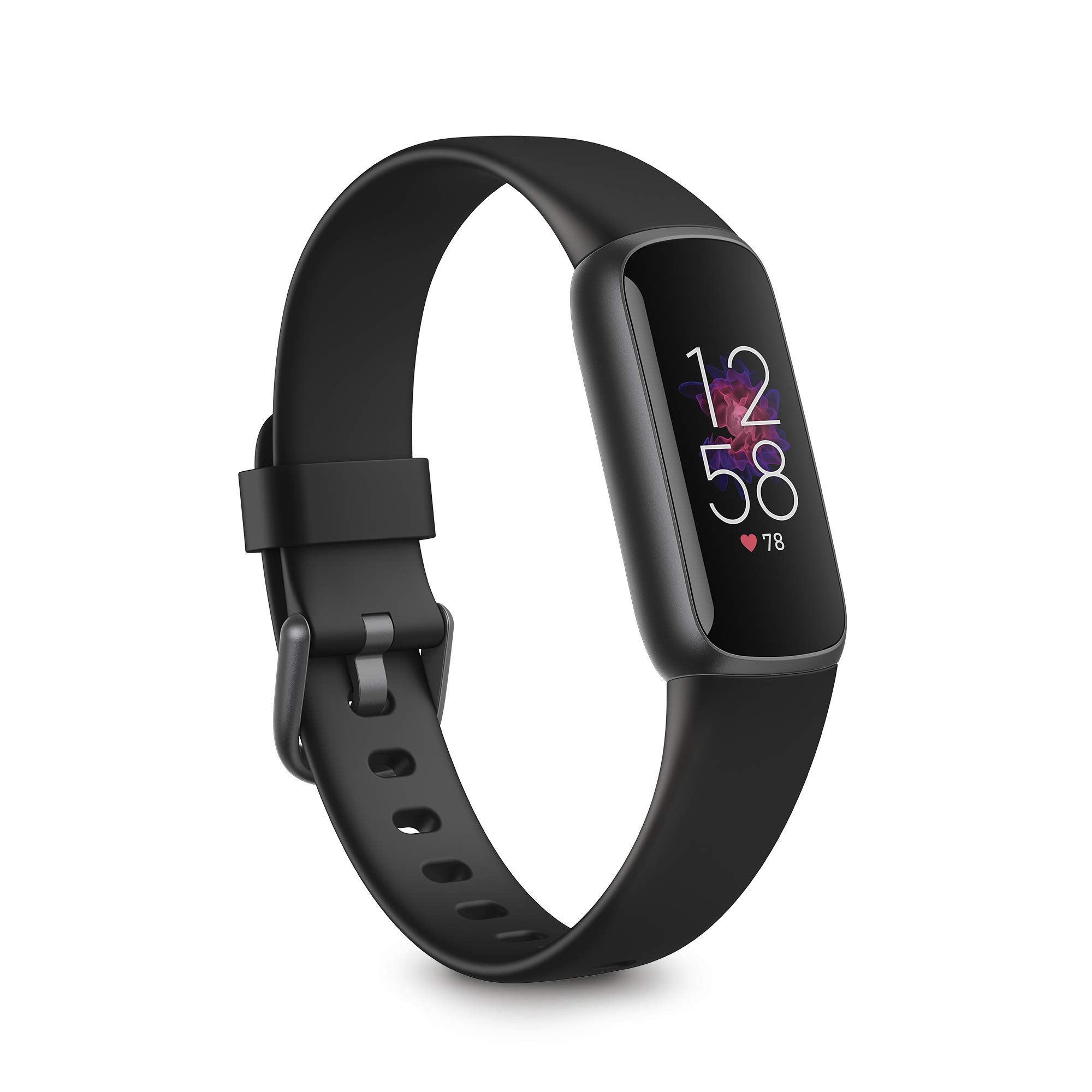 Fitbit Luxe Health & Fitness Tracker with 6-Month Premium Membership Included, Stress Management Tools and up to 5 Days Battery Nero/Acciaio Inossidabile Nero Grafite