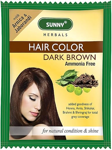 Sunny Health & Fitness Dark Brown Hair Color - Pack of 4 X (20 g)