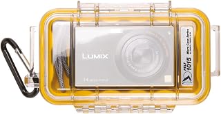 Peli 1015 Micro - Funda Sumergible, Color Transparente y Amarillo