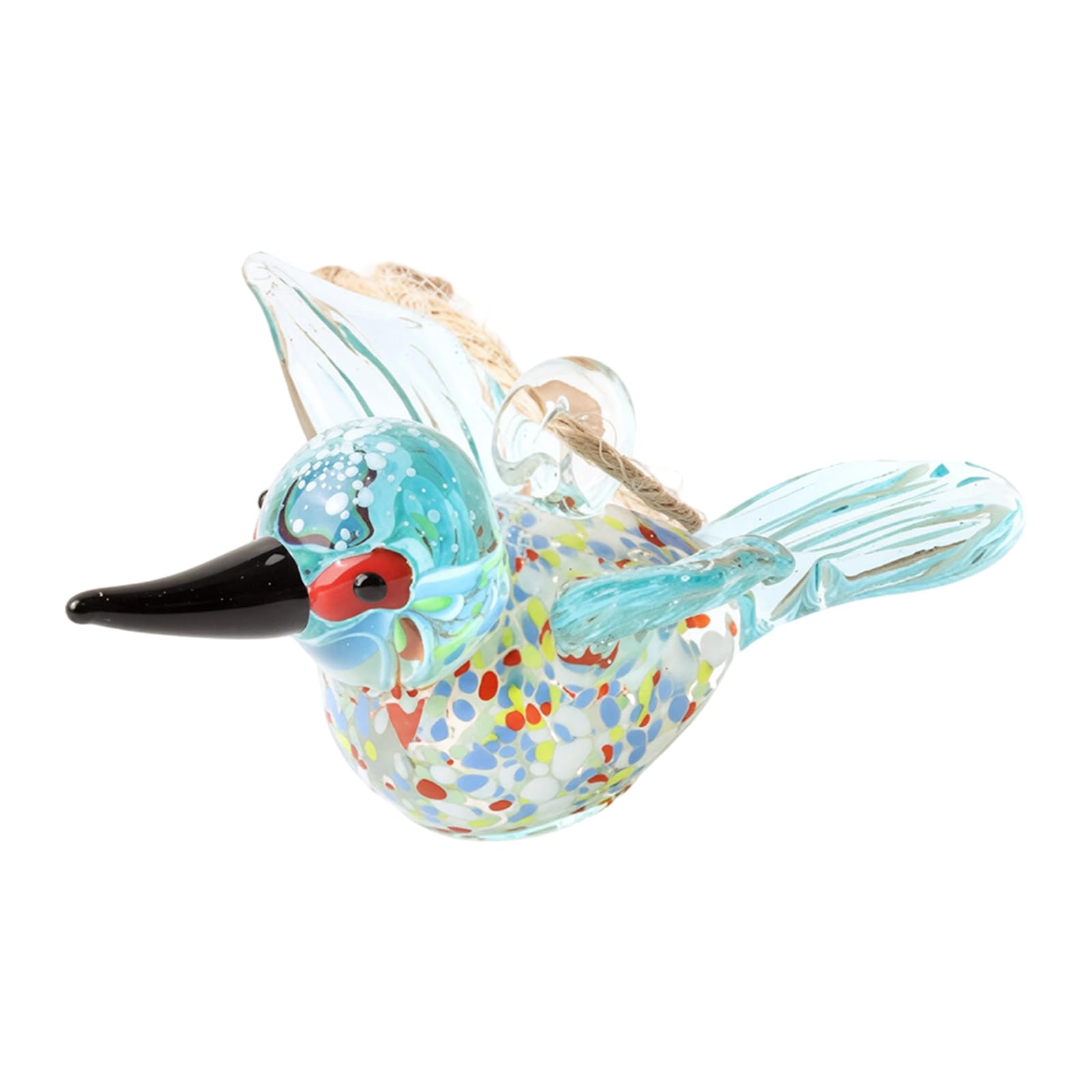 Msioytog A Hand Blown Glass Bird Display Beautiful Home Decoration Rt Piece For Shelves Gift Glass Bird Decoration