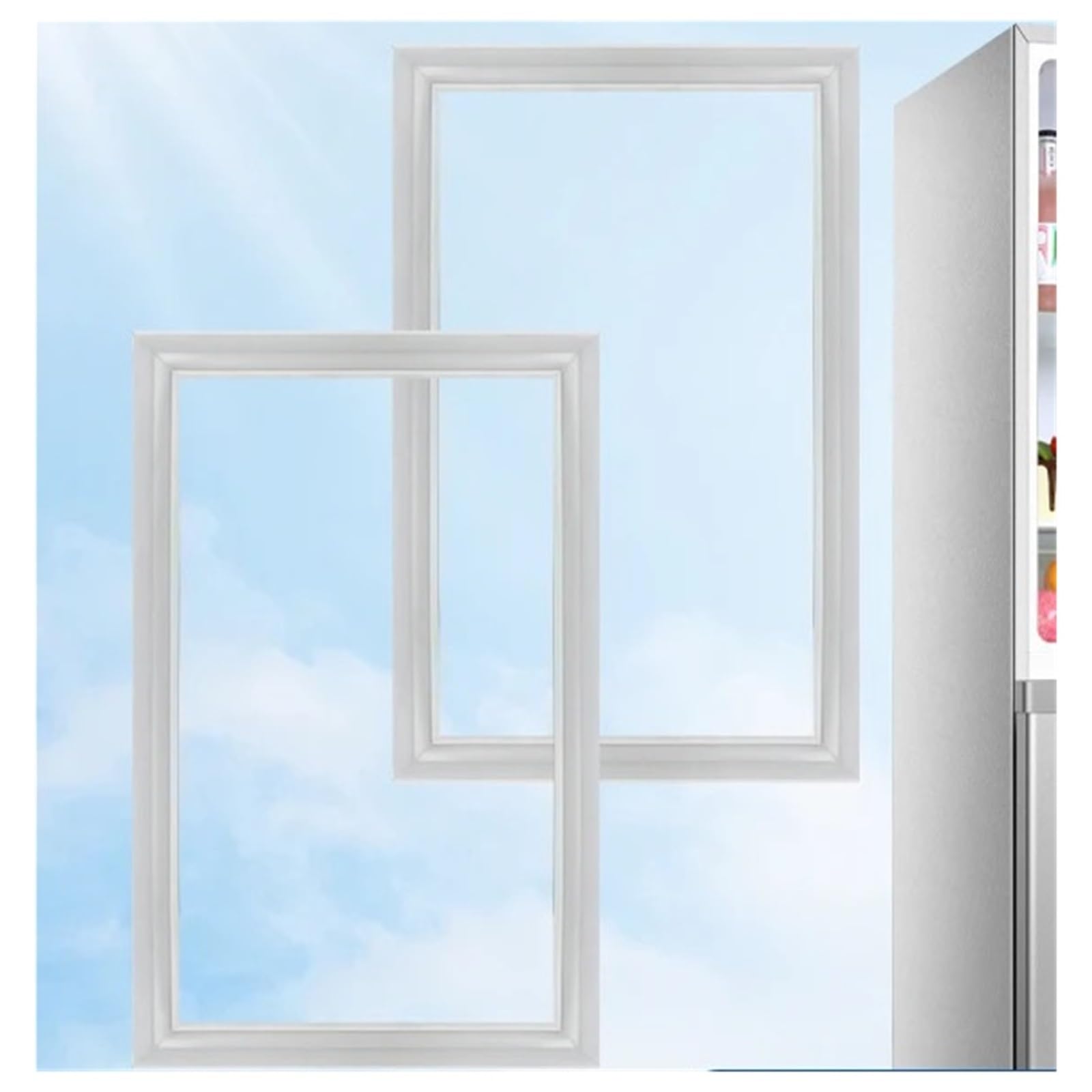 2 m resistente magnetische Türdichtung, kompatibel mit israelischen, Kühlschrank-Gefrierschrank-Universal-Fit-Dichtung