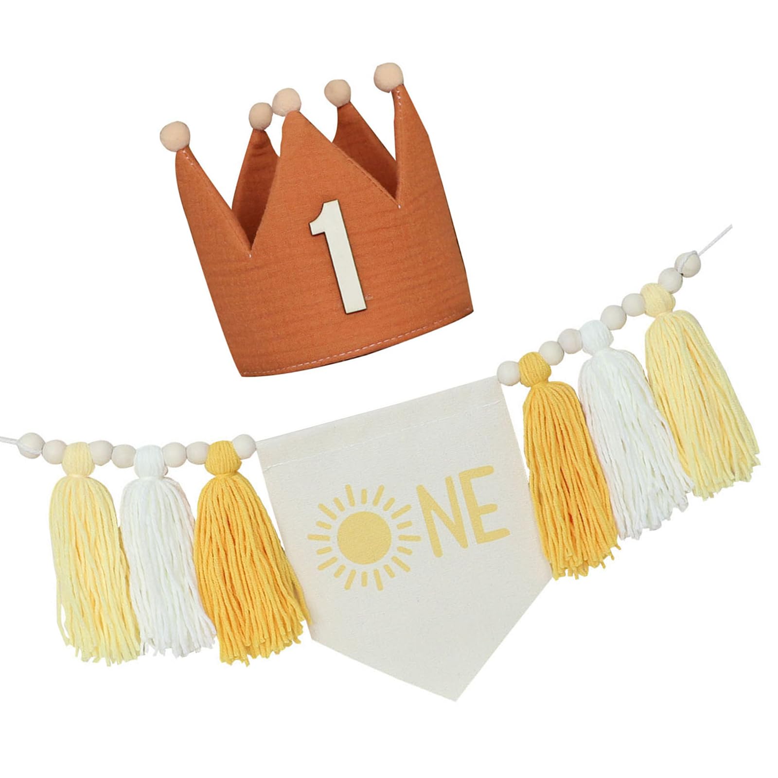 Oxxggkao Girls Pennant And Hat Highchair Banners With Party Crowns Hat Fun To Be 1St Birthday Party Decoration Photoshoot Props 1St Birthday Decoration High Chairs Banners First Boy