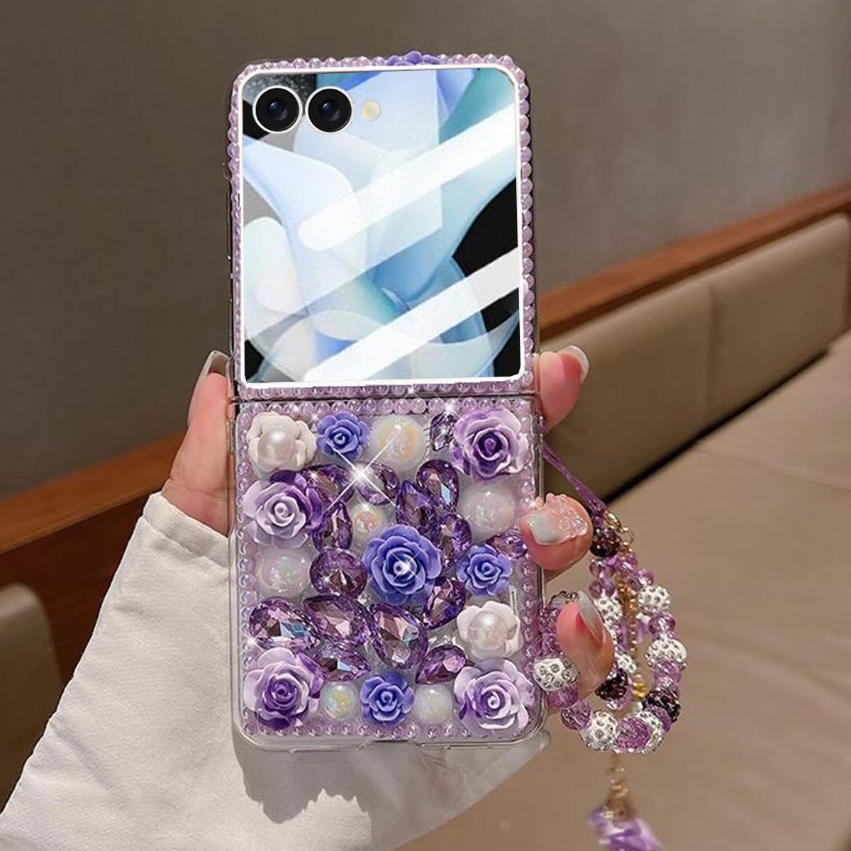 Amazon.co.jp: Changjia Samsung Galaxy Z Flip 7用 キラキラ光る