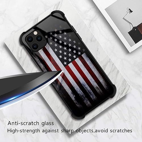 Miniatura 2 de Funda compatible con iPhone 13 Pro Max, funda de bandera antigua para iPhone 13 Pro Max para niños y hombres, diseño de patrón a prueba de golpes,