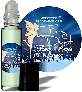 MOBETTER FRAGRANCE OILS Fairy Dust From Paris Women Perfume Body Oil, Long Lasting, Travel Size, Top notes are Peony and Orange Blossom