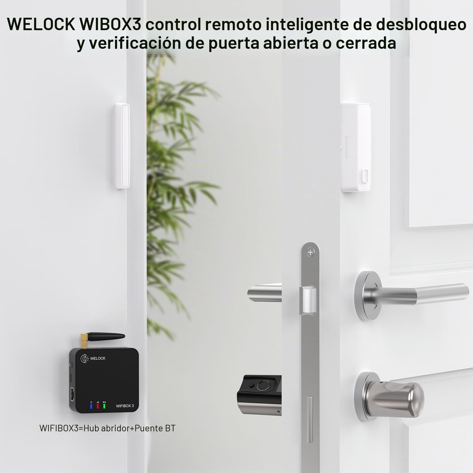 WELOCK WiFiBox Pasarela Bluetooth Cerradura inteligente Hogar inteligente-Desbloqueo remoto y conexión con Alexa