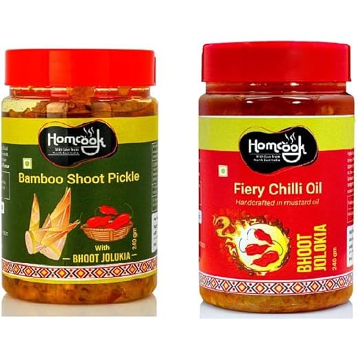 Homcook Ghost Chilli Pickle Combo 240g