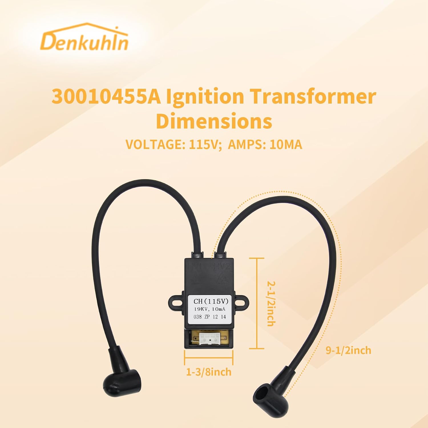 30010455A Ignition Transformer for Navien Tankless Water Heater NPE IPG Model, Navien Water Heater Parts